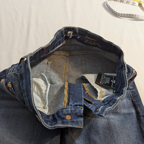 7 For All Mankind Size 26 Kimmie Straight Leg Jeans - Picture 3 of 13